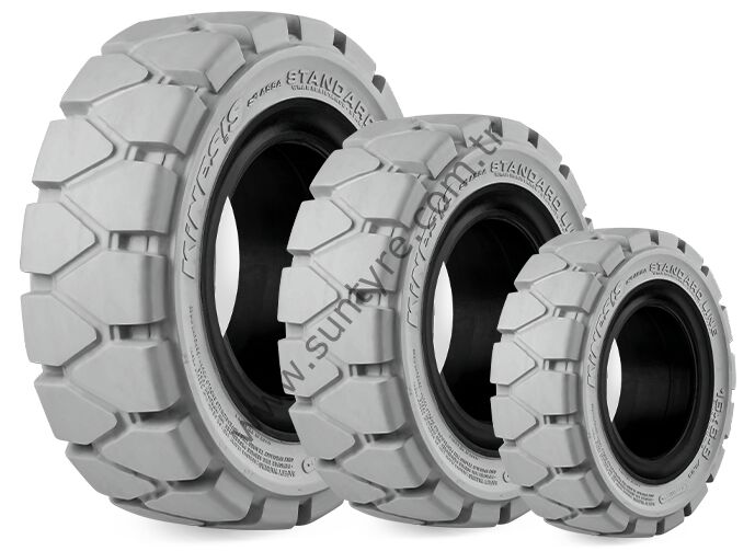 Kinesis 18X7-8 Standard Line Clip Nm Grey Dolgu-Gri-Segmanlı Solid Forklift Lastiği