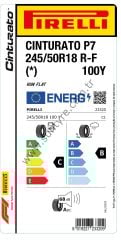 Pirelli 245/50R18 100Y Rft P7 Cınturato(* C-B-68   Lastiği (Üretim Yılı: 2024)
