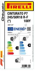 Pirelli P7 Cınturato * Rft 245/50R18 100Y Yaz Lastiği - 2024