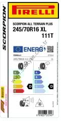 Pirelli 245/70R16 111T Xl Scorpion All Terrain Plus M+S D-D-72 4 Mevsim Suv Lastiği (Üretim Tarihi: 2024)