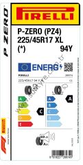 Pirelli 225/45R17 94Y Xl * P-Zero Pz4 C-A-69   Lastiği (Üretim Yılı: 2023)
