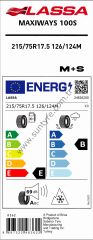 Lassa 215/75R17,5 126/124M Maxıways 100S M+S Otobüs-Kamyon Asfalt-Düz Lastiği