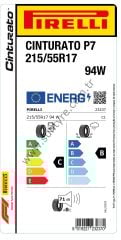 Pirelli 215/55R17 94W P7 Cınturato C-B-71 Yaz Oto Lastiği (Üretim Tarihi: 2024)