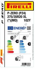 Pirelli 275/35R20 102Y Xl *  Mo  P-Zero Pz4  A-B-72 Yaz Oto Lastiği (Üretim Yılı: 2024)