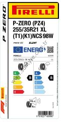 Pirelli 255/35R21 98W Xl T1 K1 Ncs Elt P-Zero Pz4 B-B-70 Yaz Oto Lastiği (Üretim Yılı: 2024)