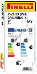 Pirelli 285/35R21 105Y Xl P-Zero * P-Zero Pz4 A-B-73 Yaz Oto Lastiği (Üretim Yılı: 2024)