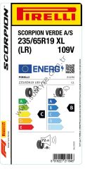 Pirelli 235/65R19 109V Xl Scorpion Verdeallseasonc-B-72  Lr   Lastiği (Üretim Yılı: 2022)