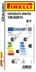 Pirelli 195/65R15 91T Cinturato Winter D-B-70 Kış Oto Lastiği (Üretim Yılı: 2024)