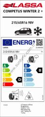 Lassa 215/65R16 98V Competus Wınter 2 + M+S D-B-71 Kış Suv Lastiği (Üretim Yılı: 2024)