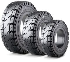 Kinesis 6.00-9 Premıum Line 4.00E Clip Blk Solid Dolgu-Siyah-Segmanlı  Forklift Lastiği