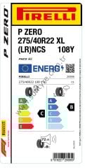 Pirelli 275/40R22 108Y Lr Xl Ncs Pzero B-A-71 Yaz Oto Lastiği (Üretim Yılı: 2024)