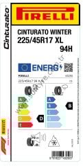 PRL.225/45R17 94H XL WTcintPC01 CINTURATO WINTER (D-B-70) (KIŞ) PİRELLİ LASTİK (2024)