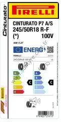 Pirelli 245/50R18 100V R-F Cınturato P7 As M+S * C-C-71 4 Mevsim Oto Lastiği (Üretim Yılı: 2024)