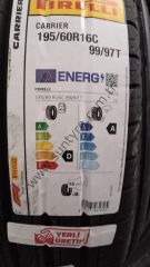 Pirelli 195/60R16 C 99T Carrıer D-A-70 Yaz Hafif Ticari Lastiği (Üretim Yılı: 2024)