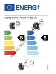 Nexen 205/60R16 92H N Fera Su1 Hyundaı/Kıa/Kona/Soul B-B-71 Yaz Oto Lastiği (Üretim Yılı: 2024)
