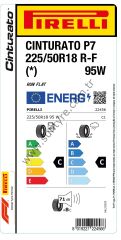 Pirelli 225/50R18 95W Rof Cınturato P7 *C-C-71 Yaz Oto Lastiği (Üretim Yılı: 2024)