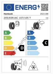 Hankook 205/65R16 C 107/105T Vantra St As2 Ra30 D-C-73 4 Mevsim Hafif Ticari Lastiği (Üretim Yılı: 2024)