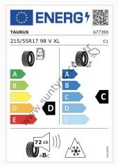 Taurus 215/55R17 98V Xl Winter M+S D-C-72 Kış Oto Lastiği (Üretim Yılı: 2024)