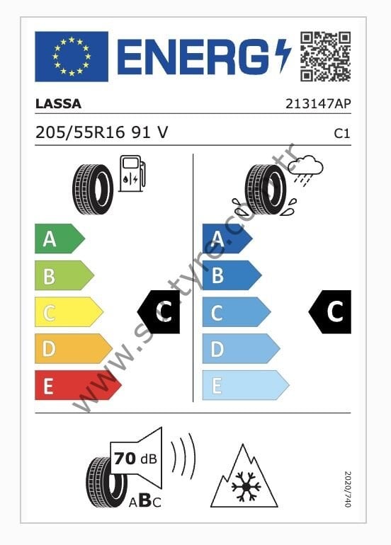 Lassa 205/55R16 91V Multıways 2 C-C-70 4 Mevsim Oto Lastiği (Üretim Yılı: 2025)