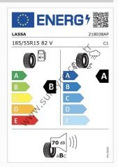 Lassa 185/55R15 82V Revola B-A-70 Yaz Oto Lastiği (Üretim Yılı: 2025)