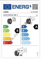 Lassa 225/55R18 98V Competus H/P3 B-A-71 Yaz Suv Lastiği (Üretim Yılı: 2025)