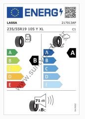 Lassa 235/55R19 105Y Xl Competus H/P3 B-A-71 Yaz Suv Lastiği (Üretim Yılı: 2025)
