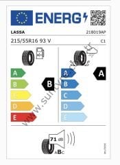 Lassa Revola Elt 215/55R16 93V Yaz Lastiği - 2025