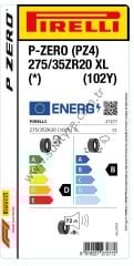 PRL.275/35R20 102Y XL P-ZERO PZ4 S.C (*) (D-B-70) PİRELLİ Lastiği (2024)
