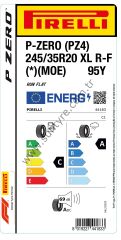 Pirelli 245/35R20 95Y Xl Rft * Moe L.S. P-Zero Pz4 C-A-69 Yaz Oto Lastiği (Üretim Yılı: 2024)