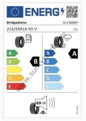 Bridgestone 215/55R16 93V Turanza 6 B-A-69 Yaz Oto Lastiği (Üretim Yılı: 2025)