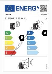 Lassa 215/50R17 95W Xl Revola Elt B-A-71 Yaz Oto Lastiği (Üretim Yılı: 2025)