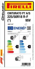 PRL.225/50R18 95V R-F (*) CINTURATO P7 ALL SEASON(4 MEVSİM)(C-C-68) PIRELLI Lastiği (2024)