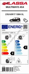 Lassa 235/65R17 108H Xl Multıways M+S E-C-71 4 Mevsim Suv Lastiği (Üretim Yılı: 2025)
