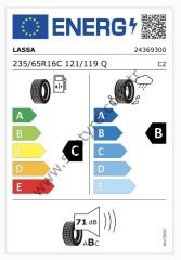 Lassa 235/65R16 C 12Pr 121/119Q Transway 2 C-B-71 Yaz Hafif Ticari Lastiği (Üretim Yılı: 2025)