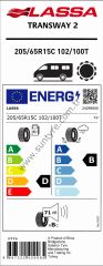 LAS.205/65R15 C 102/100T TRANSWAY 2 (D-B-71) (YAZ) LASSA LASTİK (2025)