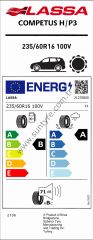 LAS.235/60R16 100V COMPETUS H/P3 (B-A-71) (YAZ) LASSA LASTİK (2025)