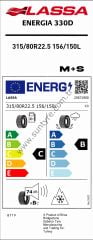 Lassa 315/80R22,5 156/150L Energıa 330D Asfalt-Çeker Otobüs-Kamyon Lastiği