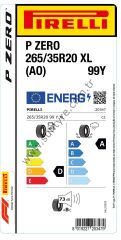 Pirelli 265/35R20 99Y Xl P Zero Ao D-A-73 Yaz Oto Lastiği (Üretim Yılı: 2024)