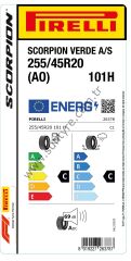 Pirelli 255/45R20 101H Ao Scorpıon Verde All Season C-C-69 4 Mevsim Suv Lastiği (Üretim Yılı: 2024)