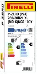 Pirelli 285/30R21 100Y Xl P Zero Mo-S Ncs B-A-70 Yaz Oto Lastiği (Üretim Yılı: 2025)