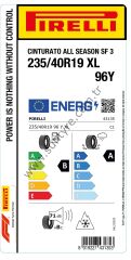 Pirelli 235/40R19 96Y Xl Cinturato A/S Sf 3 M+S 3Pmsf B-A-71 4 Mevsim Oto Lastiği (Üretim Yılı: 2024)