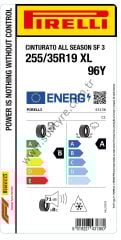 Pirelli 255/35R19 96Y Xl Cınturato All Season Sf3 B-A-71 4 Mevsim Oto Lastiği (Üretim Yılı: 2025)