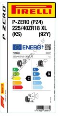 Pirelli 225/40R18 92Y Xl P-Zero Ks P-Zero Pz4 C-B-71 Yaz Oto Lastiği (Üretim Yılı: 2024)