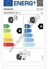Michelin 205/55R16 91V Primacy 5 B-A-70 Yaz Oto Lastiği (Üretim Yılı: 2025)