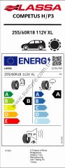 Lassa 255/60R18 112V Xl Competus H/P3 B-A-71 Yaz Suv Lastiği (Üretim Yılı: 2025)