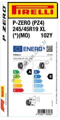 PRL.245/45R19 102Y XL (*)(MO)P-ZERO (PZ4)(A-B-69) PIRELLI Lastiği (2024)