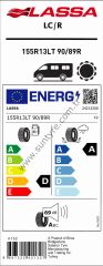 Lassa 155R13 C 90/89R Lc/R D-A-69 Yaz Hafif Ticari Lastiği (Üretim Yılı: 2025)