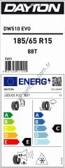Dayton 185/65R15 88T Dw510E M+S E-C-69 Kış Oto Lastiği (Üretim Yılı: 2025)