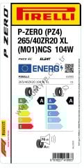PRL.265/40R20 104W XL (MO1)NCS ELT P-ZERO (PZ4)(A-A-70) PIRELLI Lastiği (2023)