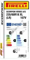 Pirelli 235/60R18 107V Xl Lr Scorpıon Verde All Season C-C-71 4 Mevsim Suv Lastiği (Üretim Yılı: 2025)